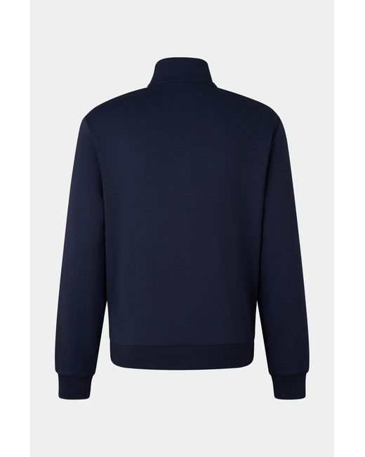 Bogner Blue Severin Jersey Jacket for men