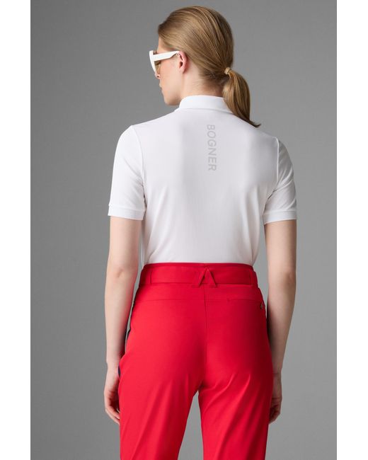 Bogner White Danielle Functional Polo Shirt