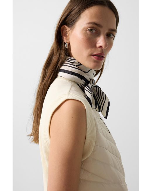 Bogner Natural Zira Down Knitted Vest