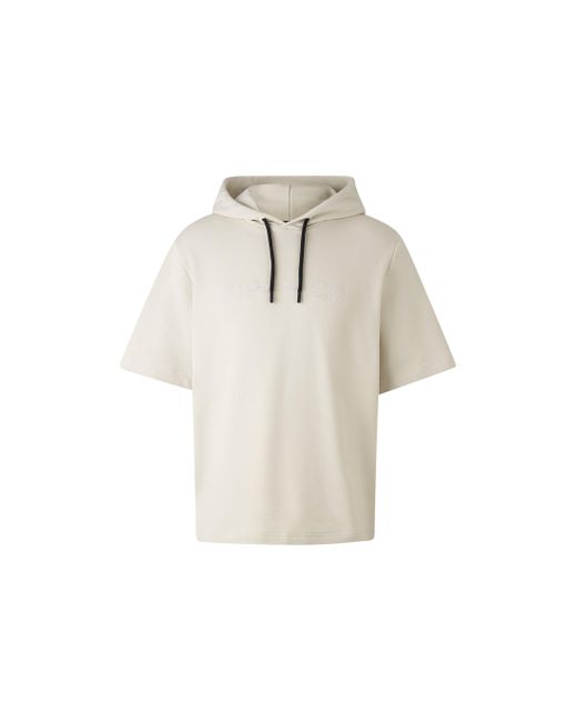 Bogner Fire + Ice White Helge Short-sleeved Hoodie for men