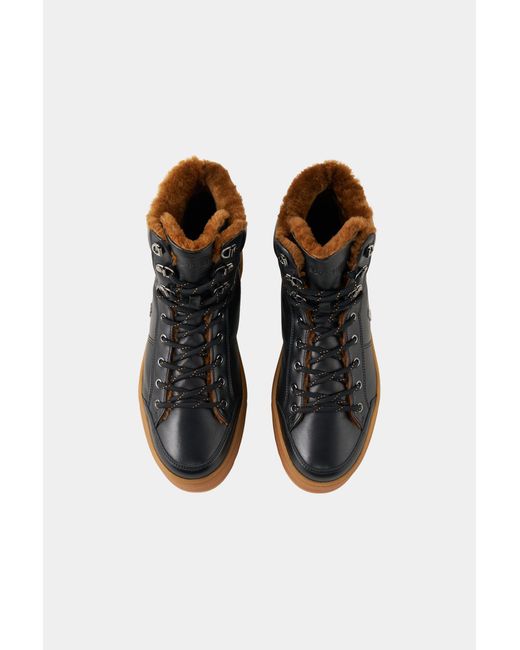 Bogner Black Mid Boots Bucharest for men