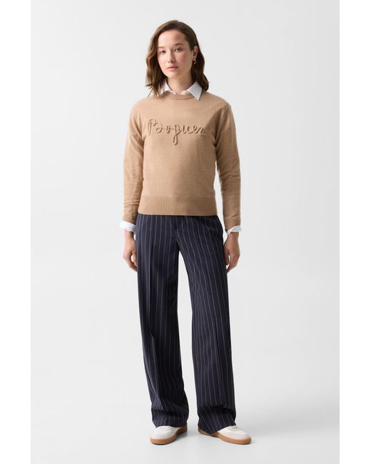 Bogner Natural Tatjana Pure New Wool Cashmere Jumper