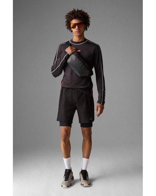 Bogner Fire + Ice Black Seton Functional Shorts for men