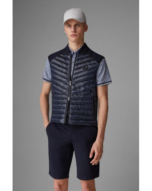 Bogner Blue Lucio Hybrid Knitted Vest for men