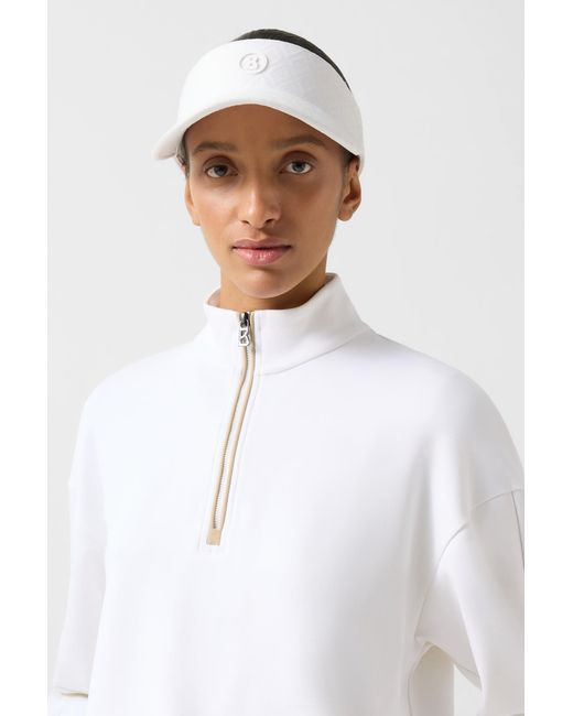 Bogner White Floria Sweat Troyer For