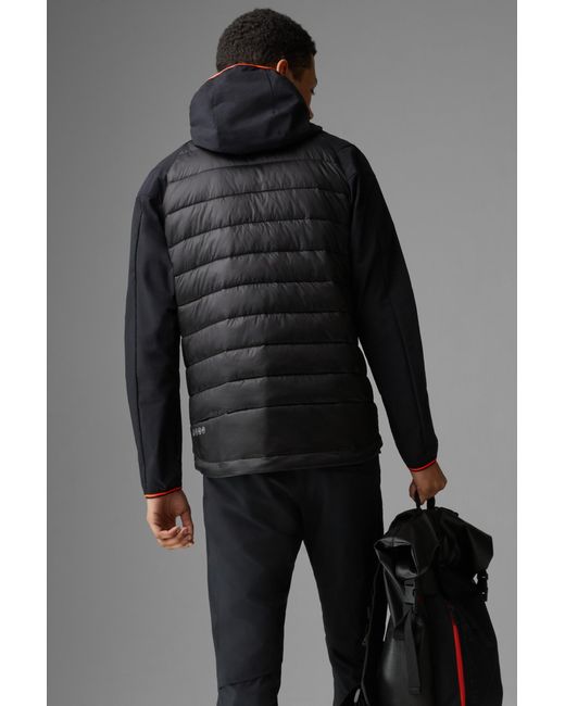 Bogner Fire + Ice Black Kegan Hybrid Jacket for men