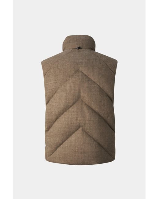 Bogner Brown Kendo Virgin Wool And Down Vest For for men