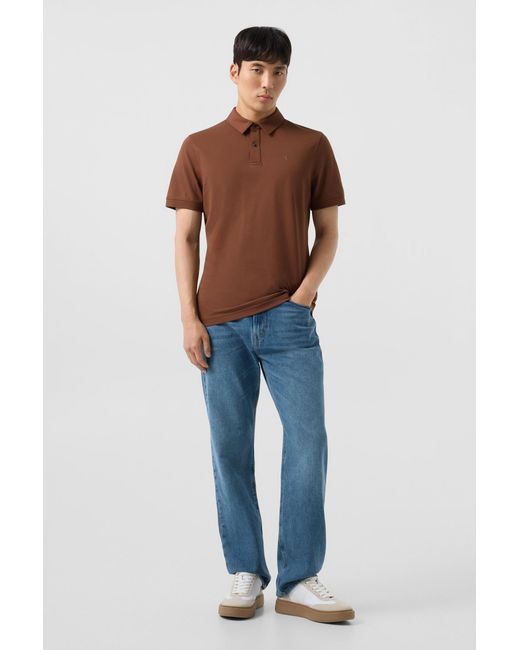 Bogner Brown Timo Piqué Polo Shirt for men