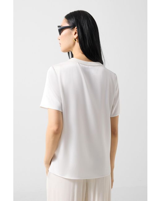 Bogner White Satin Shirt Dylan For