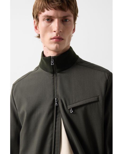 Bogner Green Virgin Wool Jacket Milan for men