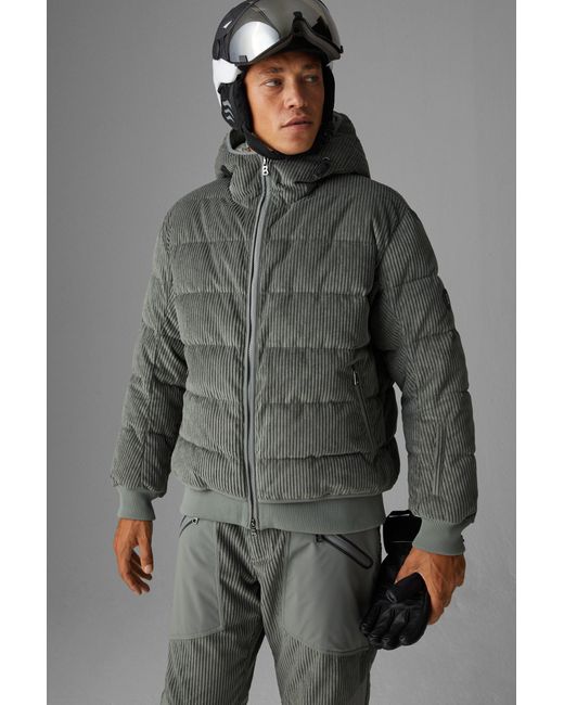 Bogner Gray Egon Corduroy Ski Jacket for men