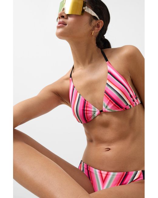 Bogner Fire + Ice Red Gaby Triangle Bikini Top For