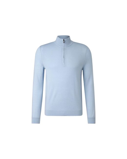 Bogner Blue Virgin Wool Ouri Troyer For for men
