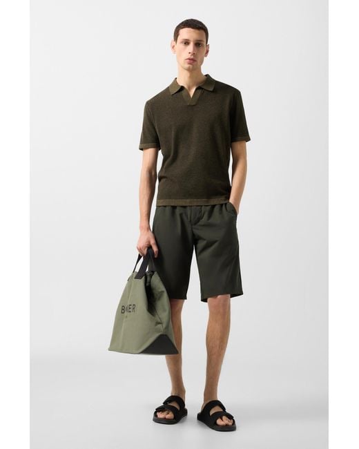 Bogner Black Lyon Knitted Polo Shirt for men
