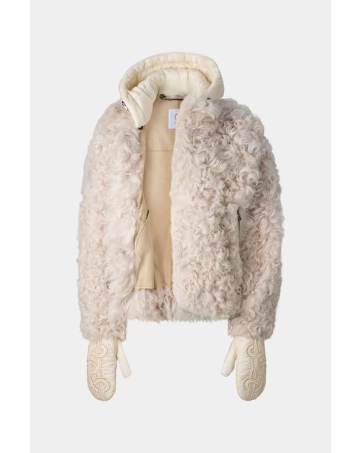 Bogner Natural Liz Lambskin Jacket
