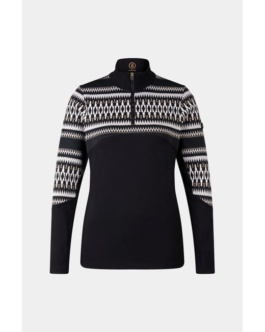 Bogner Black Jacquard-First Layer Jelissa Für Damen