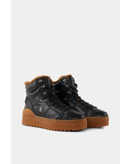 Bogner Black Mid Boots Bucharest for men