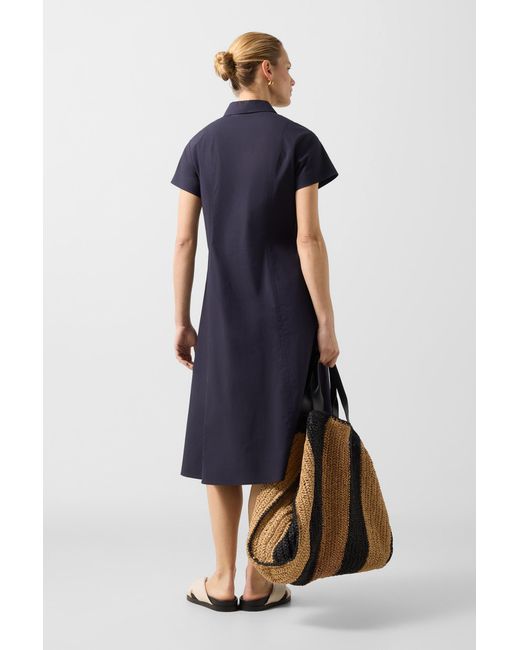 Bogner Blue Poplin Blouse Dress Alison