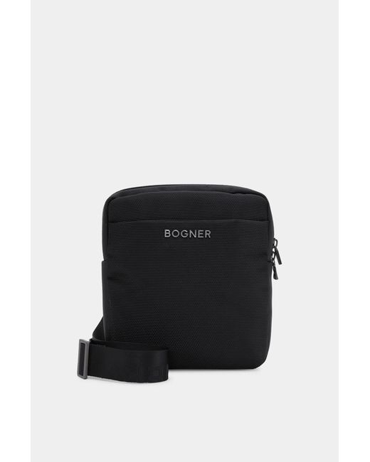 Bogner Black Keystone Andre Shoulder Bag for men