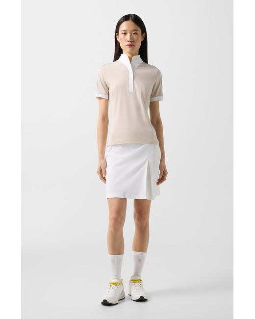 Bogner Natural Katrina Functional Short-Sleeved Top For