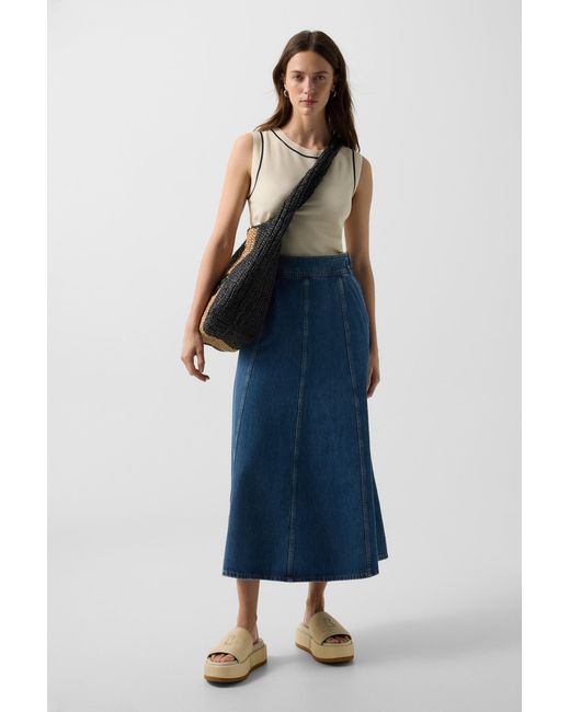 Bogner Blue Naila Denim Skirt