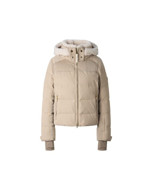 Bogner Natural Minu Cord Down Ski Jacket For