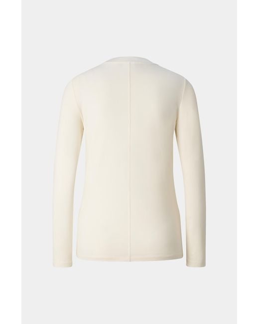 Bogner White Alexi Long-Sleeved Top For