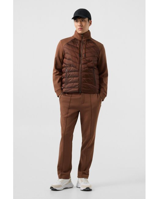 Bogner Brown Baker Down Jersey Jacket For for men