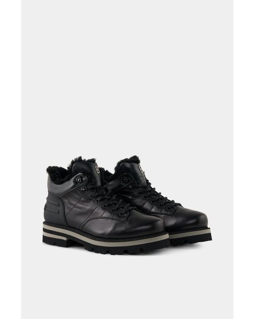 Bogner Black Low Boots Courchevel for men
