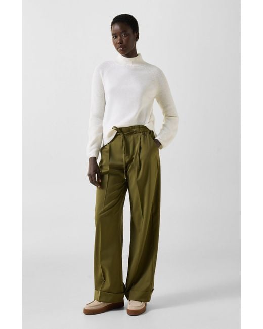 Bogner White Lena Virgin Wool Pullover