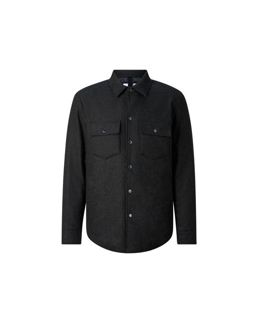 Bogner Black Olli Wool Mix Shirt Jacket For for men