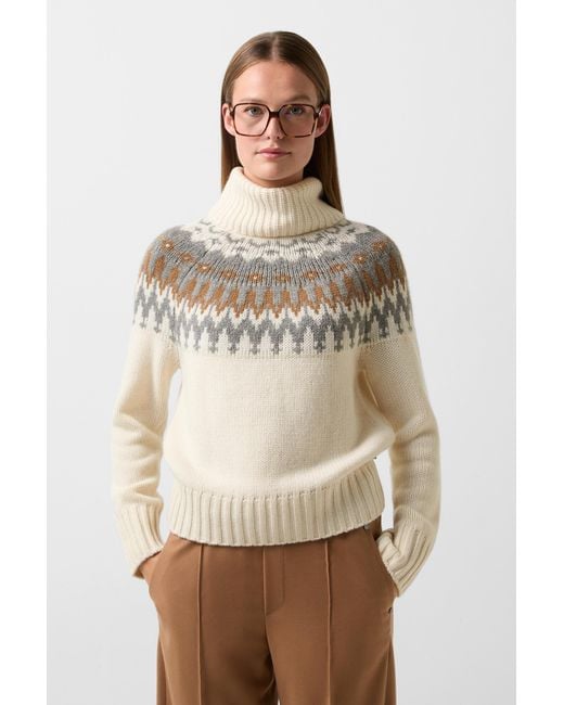 Bogner Women's Natural Norwegian Sweater Ingrid For