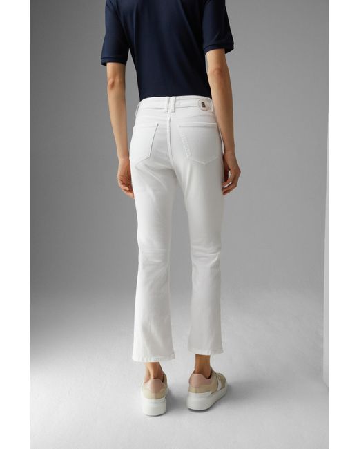Bogner White Julie 7/8 Flared Fit Jeans