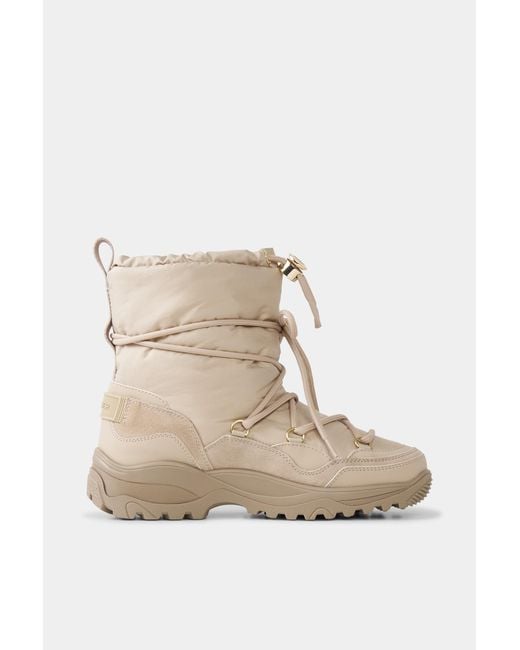 Bogner Natural Snow Boots Alta Badia With Spikes For