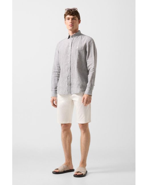 Bogner White Miami Cotton Shorts For for men