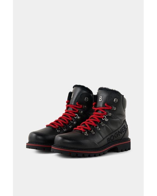 Bogner Mid Boots Helsinki Mit Spikes Für Herren in Black für Herren