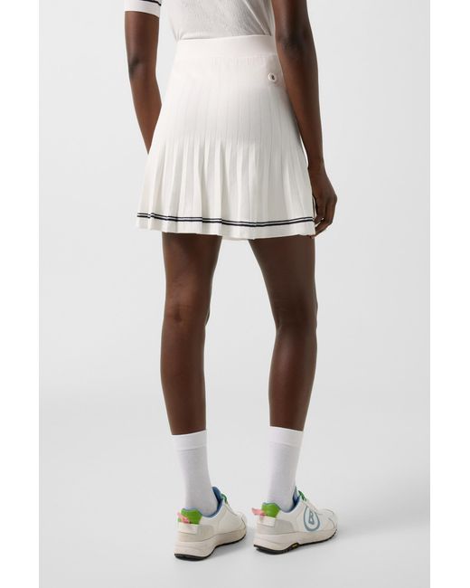 Bogner White Myra Knitted Skirt