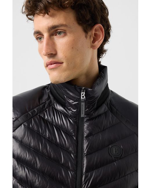 Bogner Black Lasse Lightweight Down Waistcoat for men