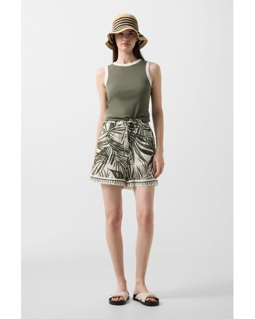 Bogner Multicolor Carmel Linen Bermuda Shorts