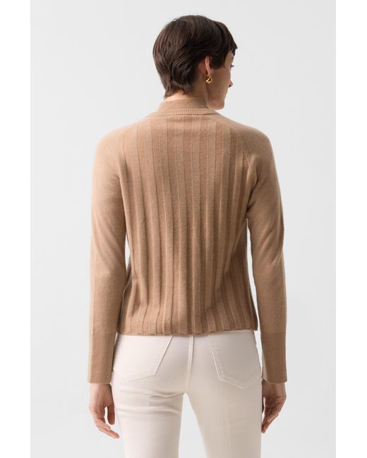 Bogner Natural Tanja Virgin Wool Cashmere Cardigan