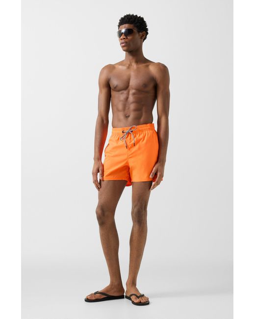 Bogner Fire + Ice Orange Nelson Swim Shorts for men