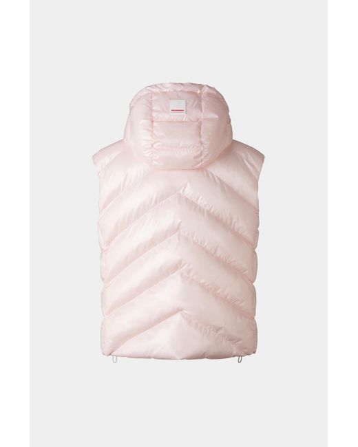 Bogner Fire + Ice Pink Reversible Quilted Vest Namilia