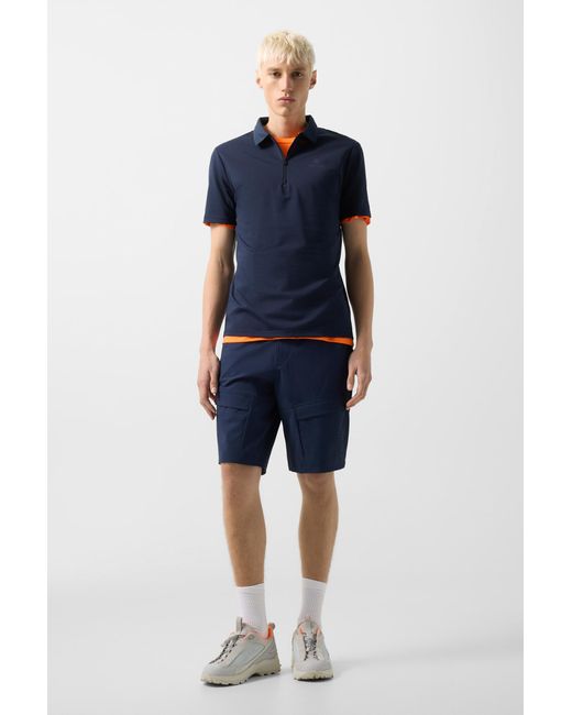 Bogner Fire + Ice Blue Mikka Functional Short-Sleeved Top For for men