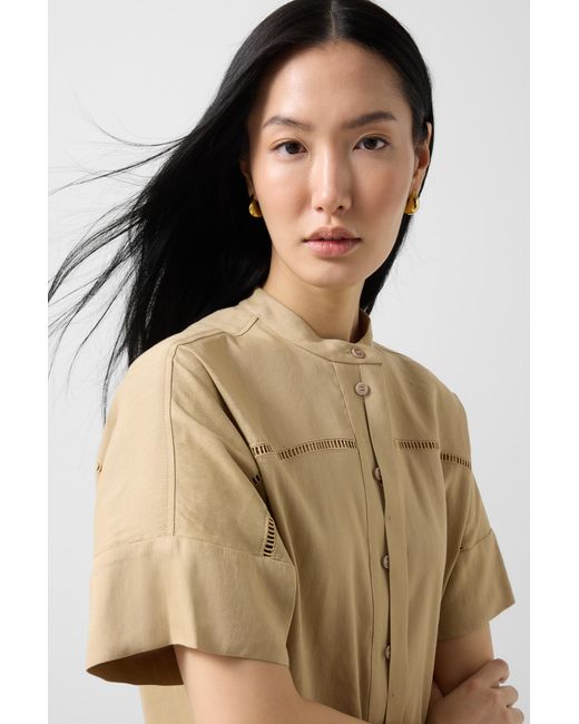 Bogner Natural Linen Mix Blouse Cheryl