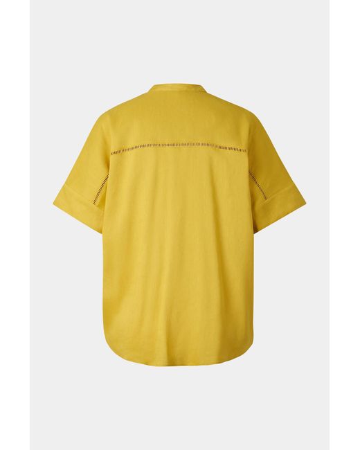 Bogner Yellow Linen Mix Blouse Cheryl