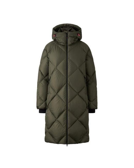 Bogner Fire + Ice Green Beth Quilted Coat