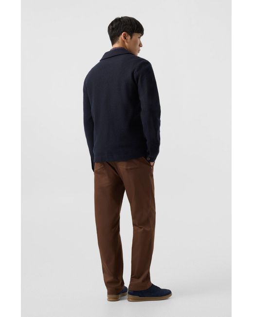 Bogner Blue Wool Overshirt Blanco for men