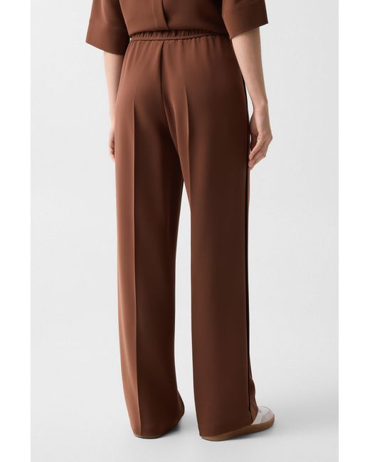 Bogner Brown Enny Crepe Pants