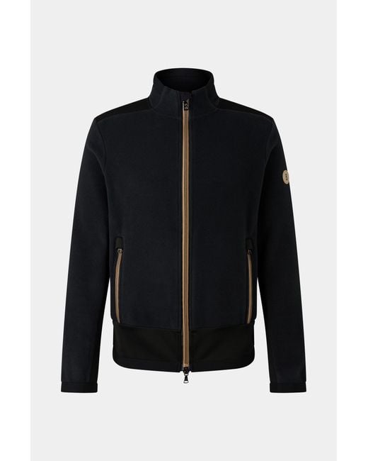 Bogner Black Fabio Fleece Midlayer for men