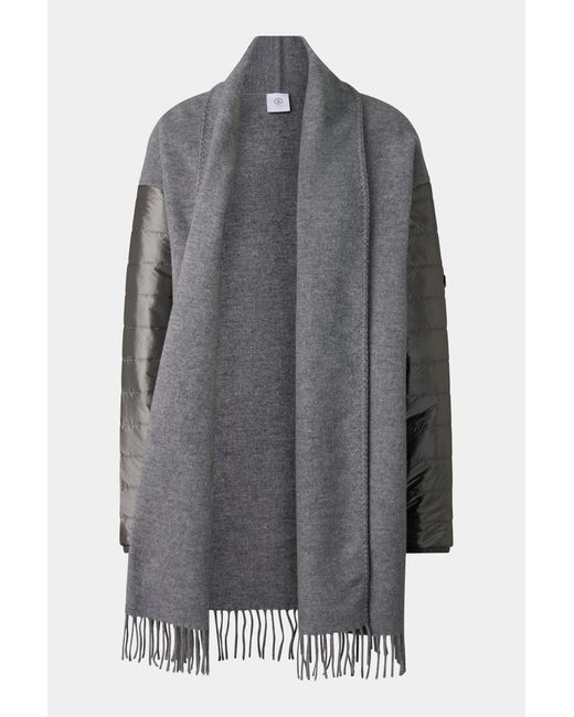 Bogner Gray Wool Mix Poncho